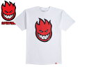 ☆SPITFIRE【スピットファイヤー】BIGHEAD TEE WHITE/RED ホワイト/レッド Tシャツ 19859[半袖 SKATE SK8 スケボー SUPREME]　10P25Oct14