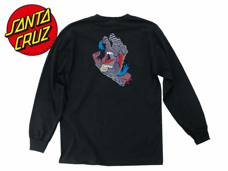 Rakuten - ☆SANTA CRUZ【サンタクルーズ】Strange Hand LONG SLEEVE BLACK ロングスリーブ ブラック 20014[半袖 SKATE SK8 スケボー]10P30Nov14