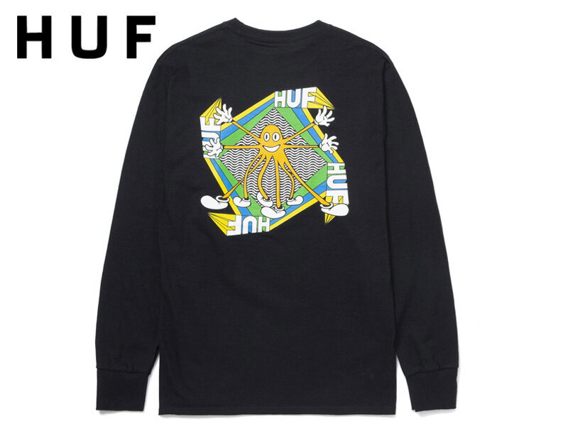 Rakuten - ☆HUF【ハフ】SPECTRUM LONG SLEEVE TEE BLACK ロングスリーブ ブラック 20006 [スケボー スケートボード メンズ レディース]