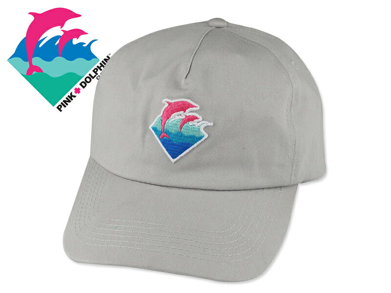 ☆PINK DOLPHIN【ピンクドルフィン】WAVESPORT CLIPBACK CAP GREY グレー キャップ 16423 [スケボー スケートボード メンズ レディース]10P01Mar15