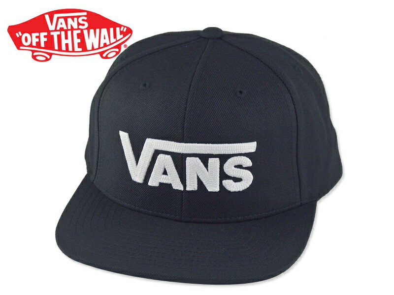 ☆VANS【バンズ】DROP V SNAPBACK BLACK/WHIT