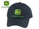 ☆JOHN DEERE【ジョンディア】LOGO NRLAD CAP BLACK ロゴキャップ ブラック 17707