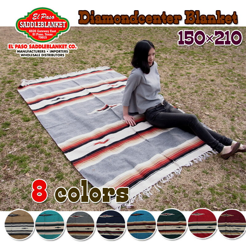 ̵ۡEL PASO DIAMOND CENTER BLANKETۥѥ ɥ󥿡 ϥɥᥤ ֥󥱥åȡͥƥַϥ饰ȥɥƥꥢ˥塼ᥭС133801736720646