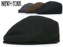 NEWYORKHAT【ニューヨークハット】 9003 WOOL MELTON HUNTING 1900 ウールメルトンハンチング19005【定番スタイル】【全3色】【送料無料】20609