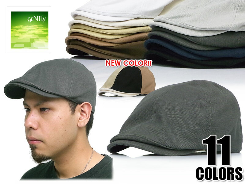 GENTLY【ジェントリー】CANVAS 6PANEL HUNTING キャンバス6パネルハンチング キャスケット CASQUETTE【隠れたヒット】【綺麗なシルエット】 6184 10P05Dec15