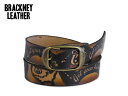 レザーベルト ☆BRACKNEY LEATHER WORKS【ブラックニーレザーワークス】LEATHER PLAIN BELTS ROUTE66レザー ベルト ルート66 NO,31 13667 [MADE IN USA アメリカ製型押 レザーベルト]20777　21028