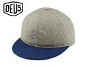 ★DEUS EX MACHIN【デウス エクスマキナ】SHORTROUND CAP GREY/NAVY ショートラウンド キャップ グレー/ネイビー【サイズ56cmで小さいので注意して下さい。お子様用にもGOOD！】15227[キッズ　レディース]10P19Dec15