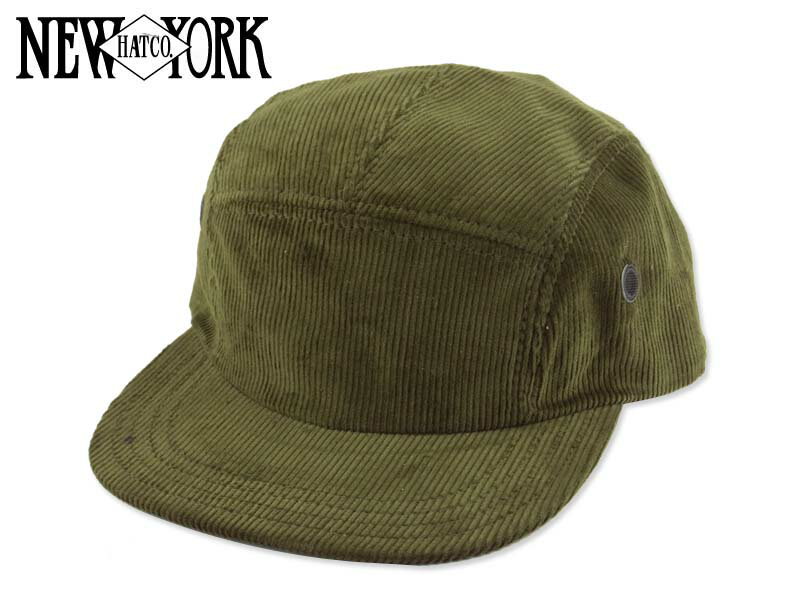 ニューヨークハット ☆NEWYORK HAT【ニューヨークハット】＃9375 CORDUROY CAMPCAP OLIVE コーディロイ キャンプキャップ オリーブ 15342 [秋冬 MADE IN USA メンズ レディース]　21146