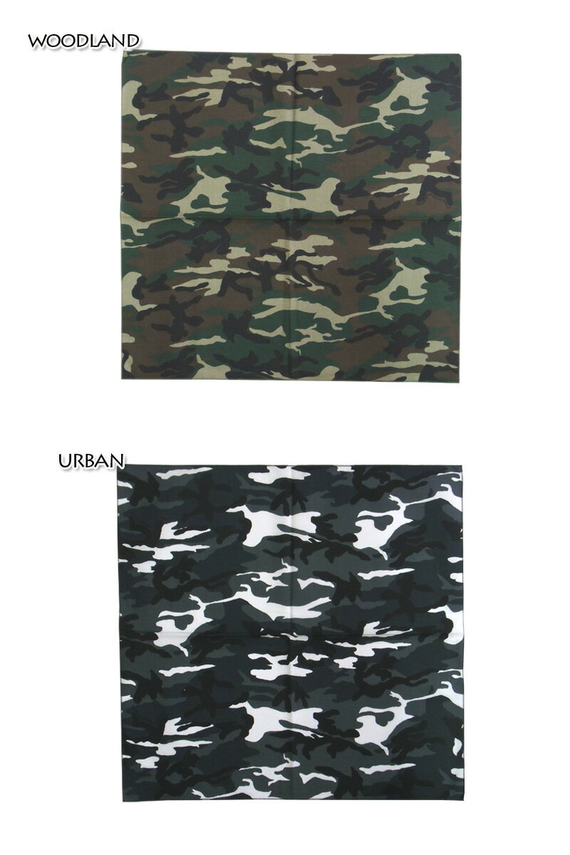 ☆【メール便対応】【CAMO柄】【2COLORS】HAV-A-HANK CAMO　BANDANA ハバハンク　カ...