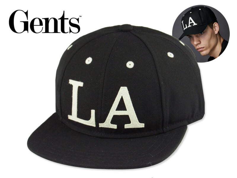☆GENTS【ジェンツ】ACE LA CAP BLACK エース キャップ ブラック 15488【送料無料】[UNISEX ユニセックス]
