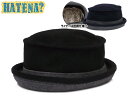 ☆HATENAMELTON 2TONE PORKPIE HAT メルトン2TONE ポークパイハット 11654　10P25Oct14