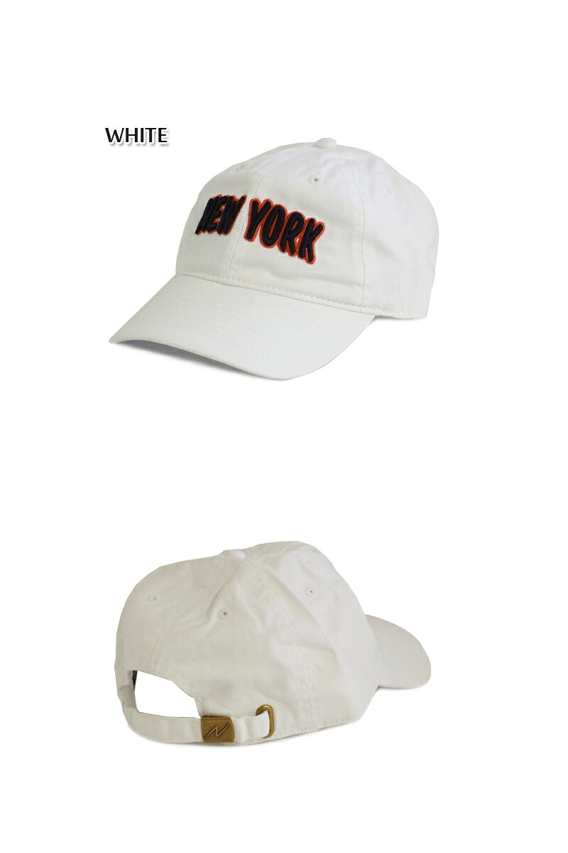 ☆NEWHATTAN【ニューハッタン】COTTON STONE WASH- NY LOGO WHITE コットン ストー...