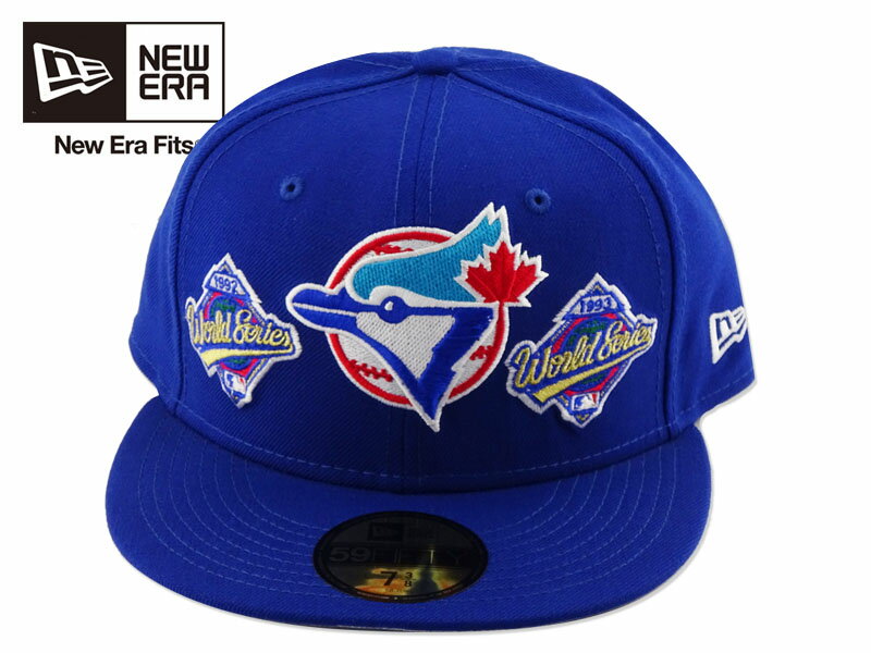 ☆NEWERA【ニューエラ】NBA 59FIFTY WORLD SERIES TORONTO BLUE JAYS ROYAL ワールド シリーズ トロント・ブルージェイズ ロイヤル 19618 [NBA メンズ レディース]