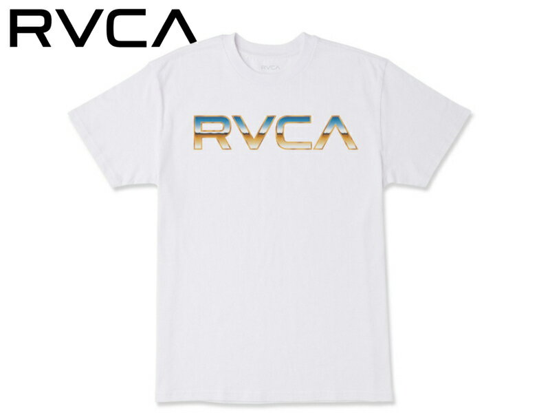 ☆RVCA【ルーカ】KROME T-SHIRT WHITE クローム ホワイト Tシャツ 19679 メンズ レディース スケボー