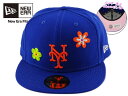 NEWERAyj[GzMLB 59FIFTY FLOWER NEWYORK METS ROYAL j[[N bc t[ C 19617 [NBA Y fB[X]