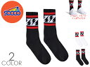 ☆SOCCO SOCKS【ソッコソックス】LIGHTNING BOLT CREW SOCKS MIKE VALLELY マイク バレリー ボルトクルーソックス 19211 20673 メール便対応 靴下 メンズ 無地 アメカジ 厚手 スケーターソックス