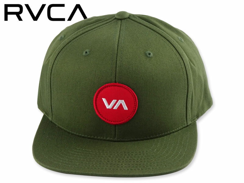 Rakuten - ☆RVCA【ルーカ】VA PATCH SNAPBACK OLIVE GREEN パッチ スナップバック オリーブ 18034 [メンズ レディース スケボー]