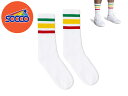 ☆SOCCO SOCKSCrew White Socks-RASTA クルーホワイトソックスラスタ 19210 20665