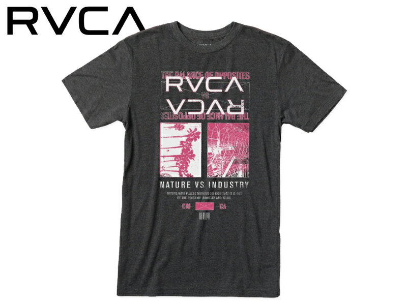☆RVCA【ルーカ】VERSUS T-SHIRT BLACK バーサス ブラック Tシャツ 19677 メンズ レディース スケボー