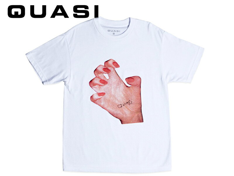 ☆QUASI【クアジ】MR HAND T-SHIRT WHITE ハンド Tシャツ ホワイト 19797 クワージー スケート メンズ レディース