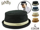 ☆上質コットン使用の新商品！GENTLY PREMIUM COTTON PORKPIE HAT プレミアムコットン ポークパイハット 14312　メンズ レディース カジュアル シンプル 大きいサイズ ビッグサイズ サイズ展開豊富