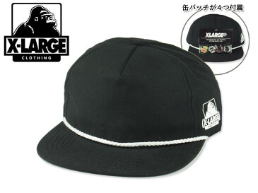 ☆X-LARGE【エクストララージ】X PISTOL HAT SNAPBACK BLACK ピストル スナップバックキャップ ブラック 14728 [缶バッチ SKATE SK8 スケボー] 10P01Mar15