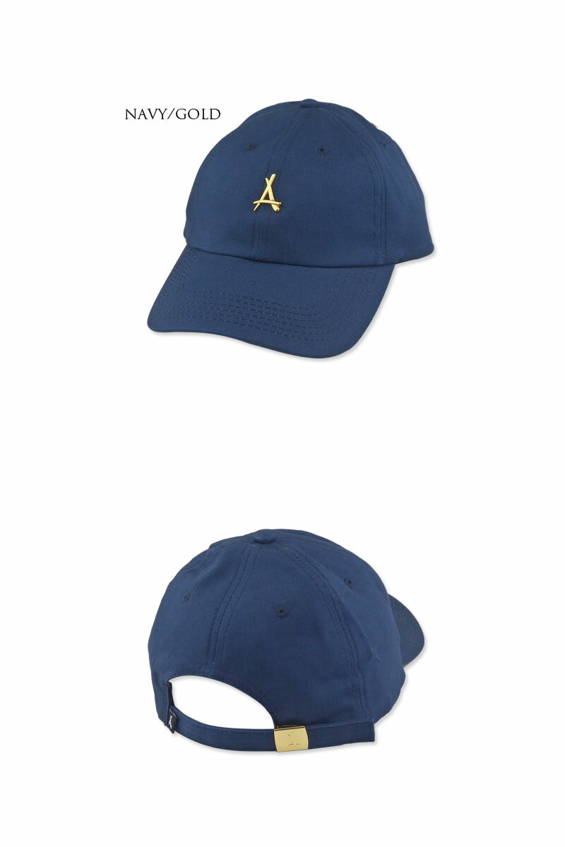 ☆ALUMNI【アラムナイ】24K DAD HAT NAVY/GOLD ネイビー/ゴールド 15694【送料無料】[メンズ レディース]