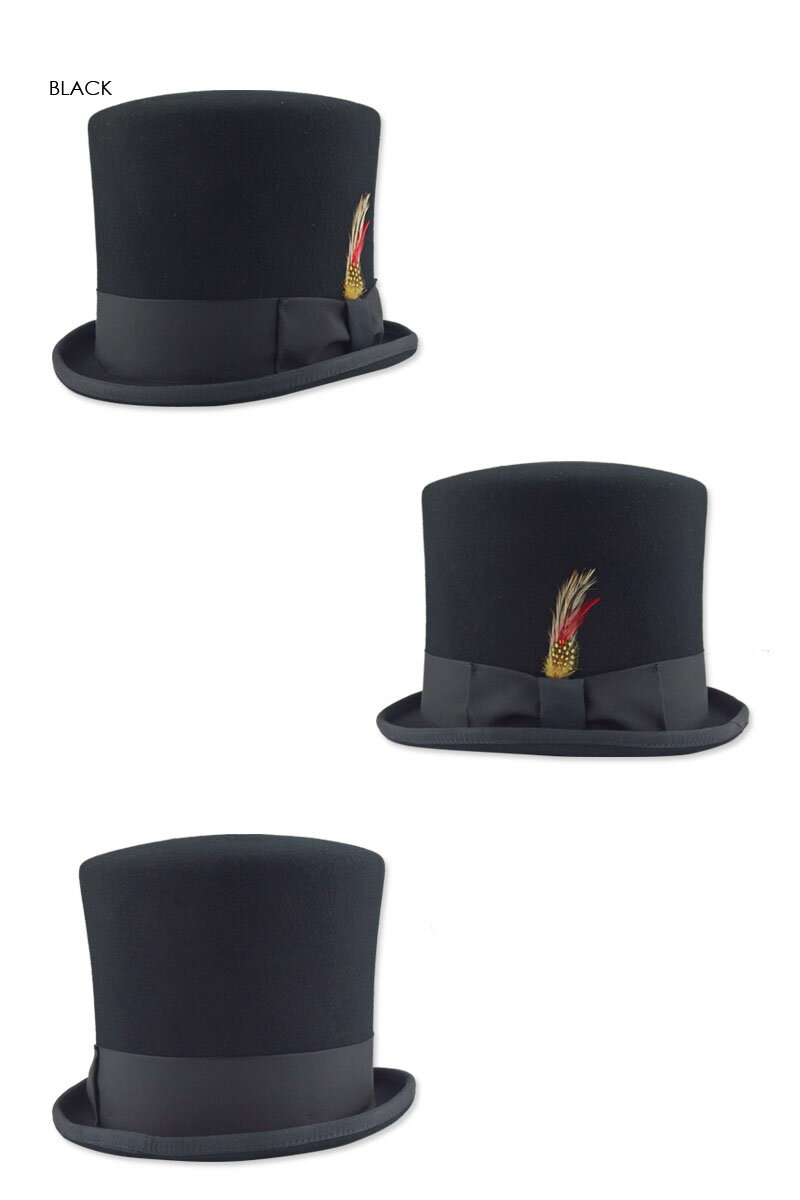 ★NEWYORKHAT【ニューヨークハット】#500818th CENTURY TOPPER BALCK センチュリー トッパー シルクハット ブラック 16135 [SILK HAT 手品師 マジシャン 仮装 衣装 変装 コスプレ 帽子]【送料無料】10P03Sep16