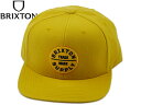 BRIXTONyuNXgzOATH3 SNAPBACK CAP BRIGHT GOLD I[XX[ XibvobN uCgS[h 13266 20657[SKATE SK8 XP{[ XP[^[]