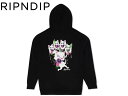 ☆RIPNDIP【リップンディップ】Slimy Boys Hoodie Black パーカー ブラック 20744 [CAT 猫 ネコ スケボー SKATE SK8 スケートボード]10P19Dec15