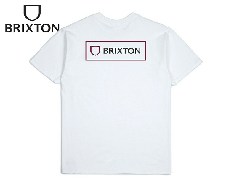☆BRIXTON【ブリクストン】ALPHA BLOCK T-SHIRTS WHITE Tシャツ ホワイト 19670 [SKATE SK8 スケボー スケーター]P23Jan16