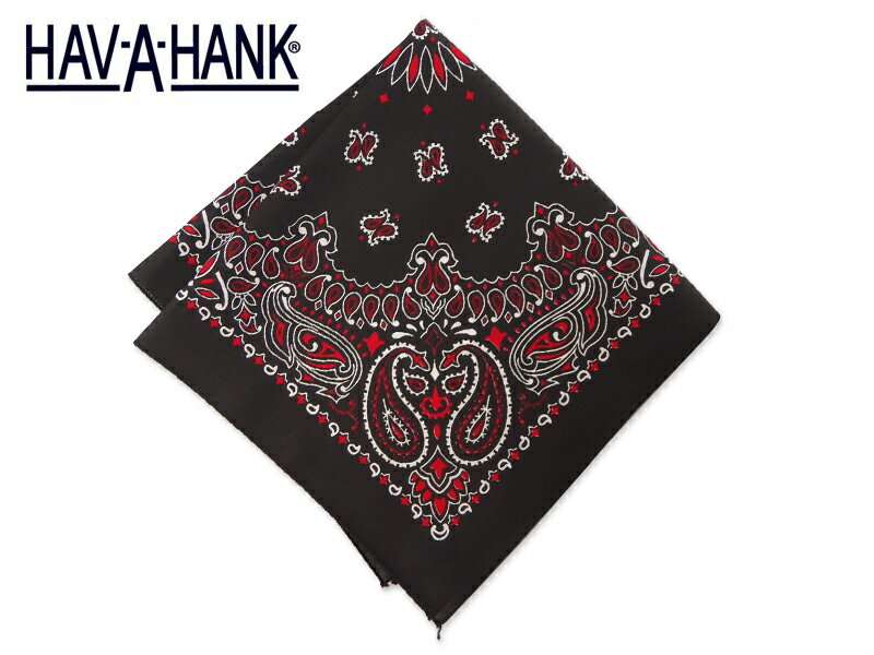 HAV-A-HANK ϥ֥ϥ PISLEY BANDANA BLACK/RED ڥ꡼ Х ֥å/å 12111 20799 21221