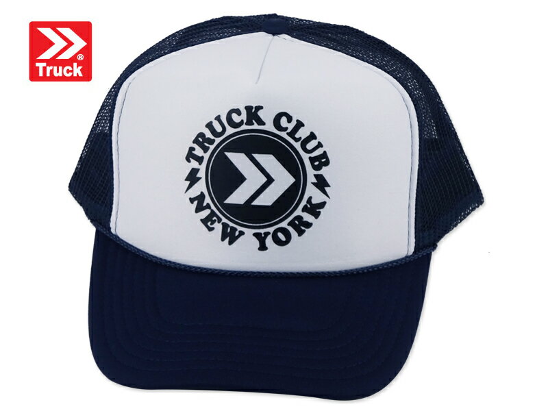 TRUCK BRAND BUZZ #UX17 NAVY/WHITE Mesh Cap (8730 14297 22925) [SNAPBACK, American Casual Style, Hat, Men's & Women's]