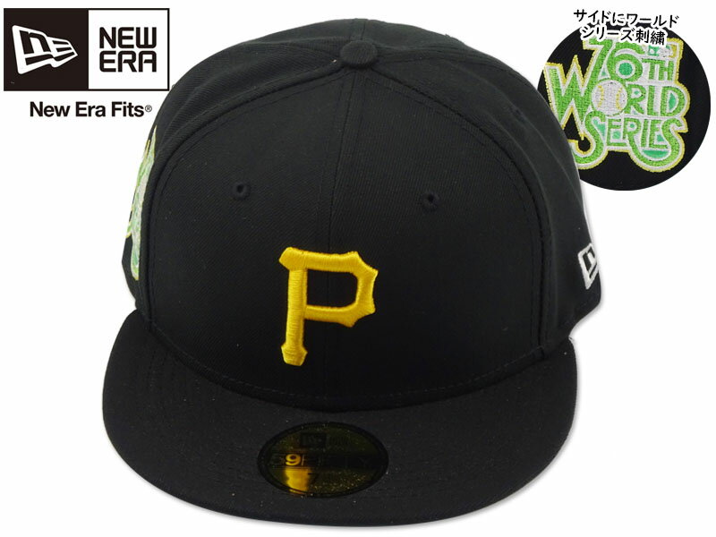 NEWERA【ニューエラ】59FIFTY CITRUS POP PITTSBURGH PIRATES BLACK シトラスポップ パッチ チェーンステッチハート 20721