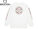  BRIXTON uNXg CREST LONG SLEEVE TEE WHITE MOJAVE BURNT HENNA OX[u zCg 20679 [SKATE SK8 XP{[ XP[^[] 20025