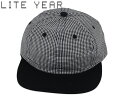 LITE YEARGINGHAM 6PANEL CAP BLACK ギンガム 6パネル キャップ ブラック 