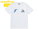 HUF×GOODYEAR【ハフ×グッドイヤー】GRAND PRIX TT T SHIRTS WHITE Tシャツ ホワイト 20854 スケボー スケートボード メンズ レディース