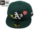 NEWERAyj[Gz59FIFTY CHAIN STITCH HEART OAKLAND ATHLETICS DARK GREEN `F[Xeb`n[g I[Nh AX`bNX _[NO[ 20987