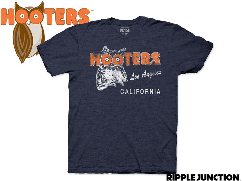 RIPPLE JUNCTIONHooters Vintage Hooters Los Angeles T-Shirts Heather Navy フーターズ ロスアンゼルス ビンテージ ヘザーネイビー 20556