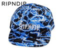 ☆RIPNDIPNikola 6Panel Strapback BlacK/Blue キャップ ブラック/ブルー 20491 