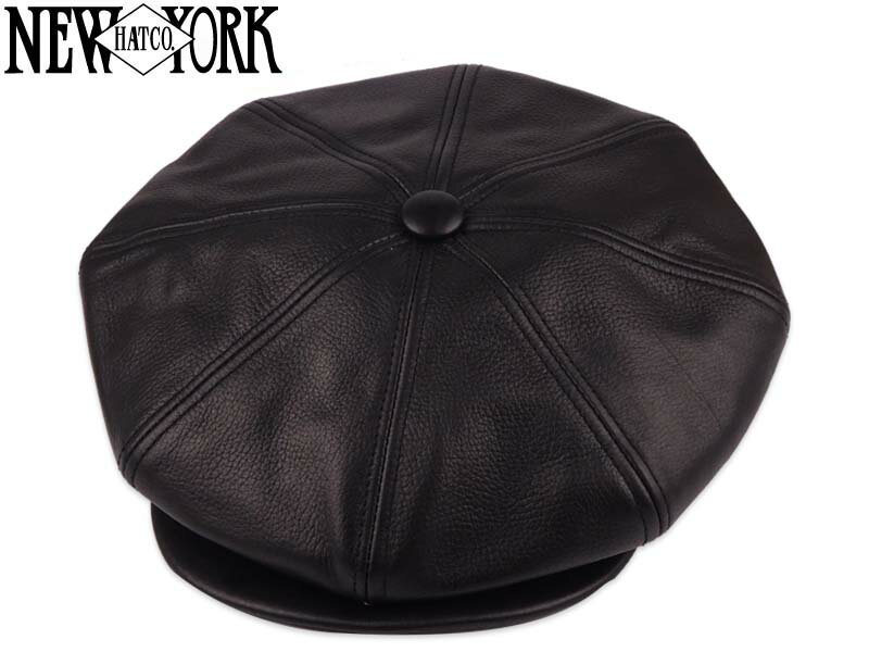 ニューヨークハット ☆NEWYORKHAT【ニューヨークハット】#9253 LAMBA NEWSBOY BLACK ランバ ニュースボーイ ブラック 20593　21319