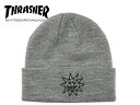 THRASHER スラッシャー SKETCH KNIT BEANIE GREY スケッチ ビーニー グレー 20814(4)