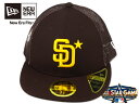 NEWERAyj[Gz59FIFTY LOW PROFILE MLB ALLSTAR GAME 2022 PATCH SANDIEGO PADRES BROWN I[X^[Q[ pb` TfBGS phX uE W[[O20523