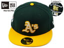 NEWERAyj[GzMLB 59FIFTY LETTERMAN OAKLAND ATHLETICS DARK GREEN/YELLOW I[Nh AX`bNX _[NO[/CG[ 20773 [Y fB[X]