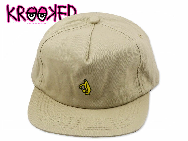 Rakuten - KROOKED クルキッド SHMOLO SNAPBACK CAP NATURAL スナップバック ナチュラル 20868 [GONZ ゴンズ スケボー クルックド ] 10P05Sep15