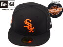 NEWERA【ニューエラ】59FIFTY SUMMER POP CHICAGO WHITE SOX BLACK サマーポップ シカゴ ホワイトソックス ブラック...
