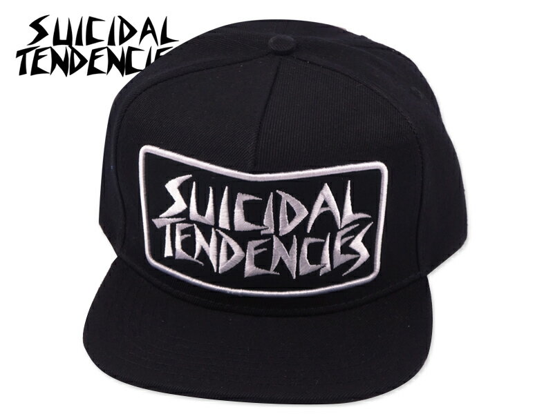 SUICIDAL TENDENCIES スーサイダル テンデンシーズ ST LOGO PATCH SNAPBACK BLACK パッチロゴ スナップバック ブラック 20692 21625