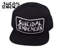 SUICIDAL TENDENCIES スーサイダル・テンデンシーズ ST LOGO PATCH SNAPBACK BLACK パッチロゴ スナップバック ブラック 20692 21625