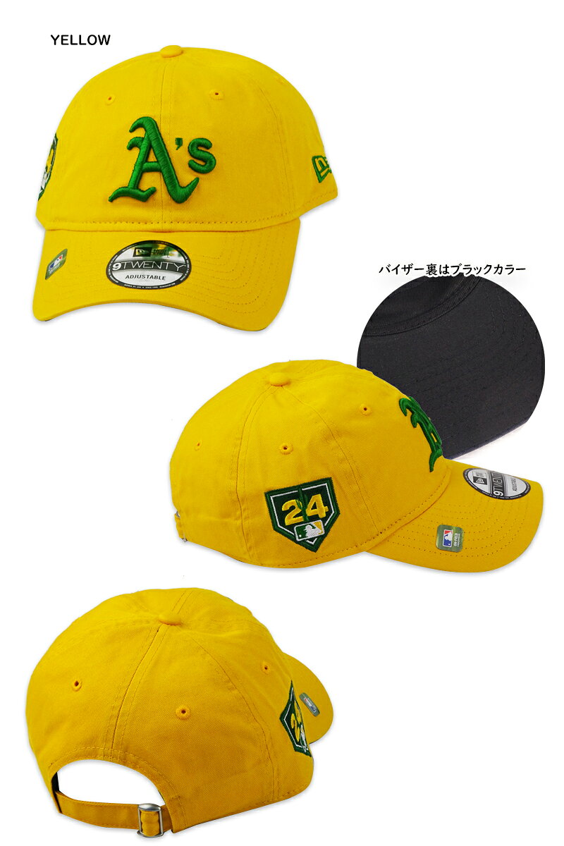 NEWERA ニューエラ 9TWENTY MLB24 SPRING TRAINING CAP OAKLAND ATHLETICS YELLOW ...