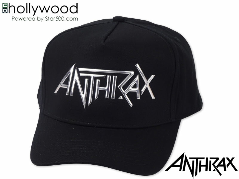 Rakuten - ONhollywood オンハリウッド ANTHRAX SONIC SILVER LOGO CAP BLACK/SILVER アンスラックス ソニックシルバーロゴ キャップ ブラック/シルバー 21482 [メンズ レディース 帽子]